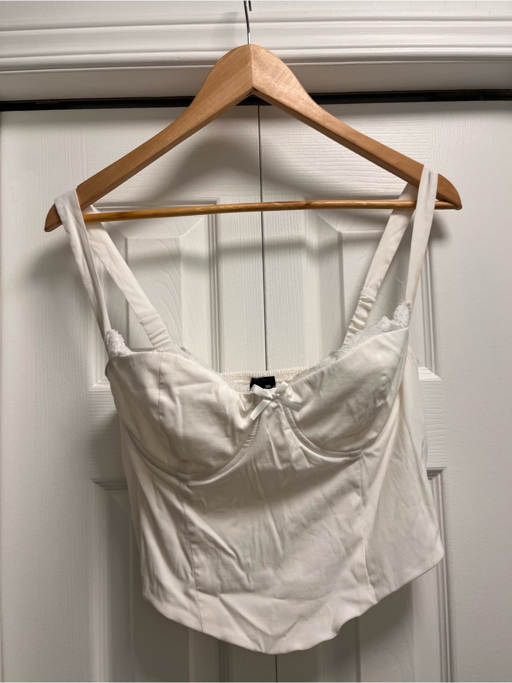 Garage White corset style top